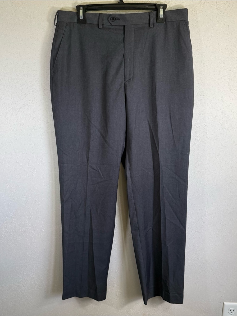 Men’s 34W NWT Black Tallia Formal Office Wedding Corporate Flat Front Pants